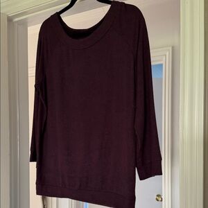 Women's Rich Plum Crew Neck Sweater by Mix